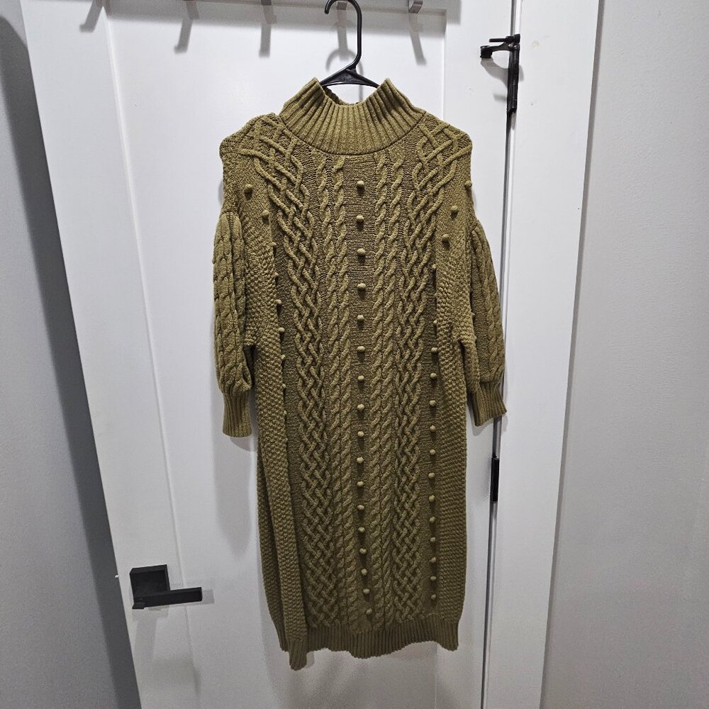 Green Sweater Dress